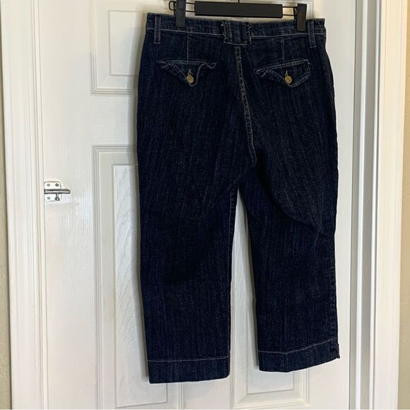 NYDJ Capri Jeans Dark Denim Color Size 10 - Picture 4 of 10
